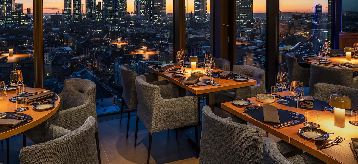 Melia Frankfurt Restaurant mit Aussicht